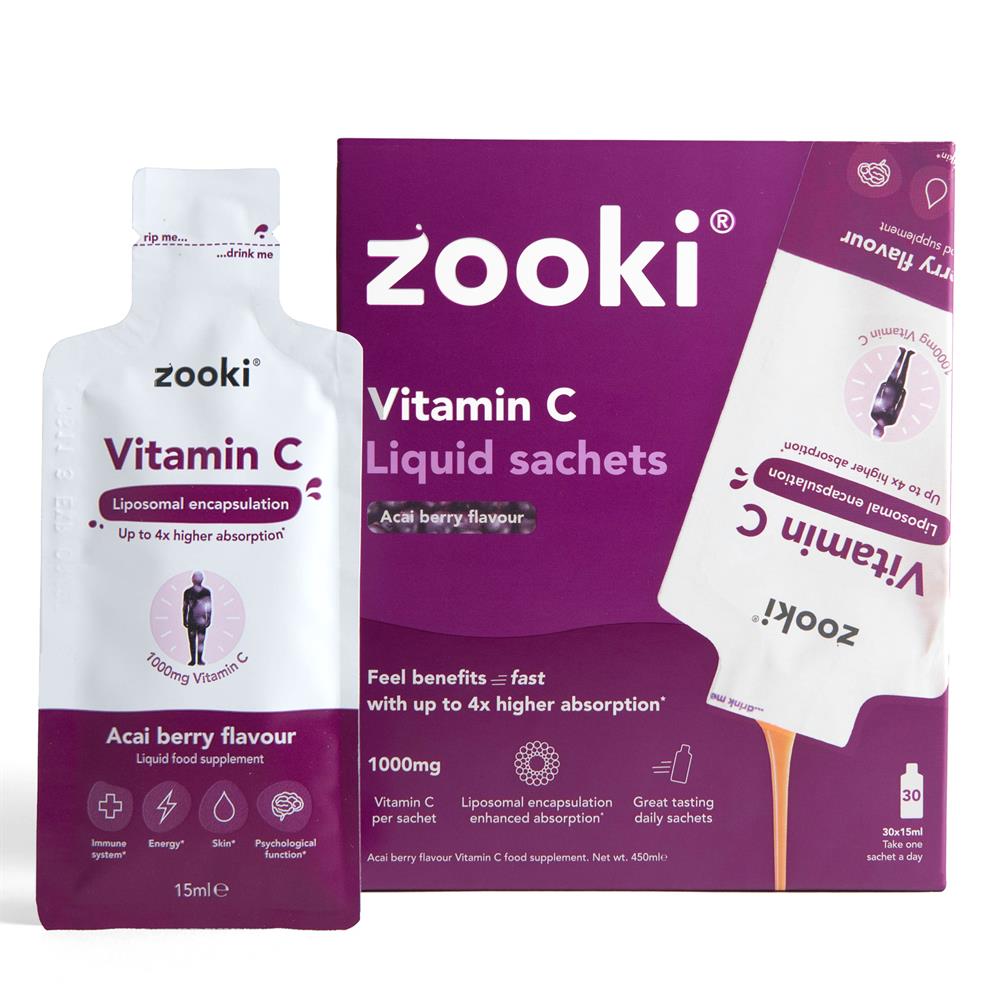 Zooki Vitamin C 1000mg Acai 30