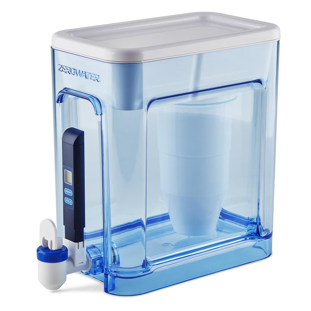 ZeroWater 32-Cup/7.5L Ready Read Dispenser + Filter + TDS Meter