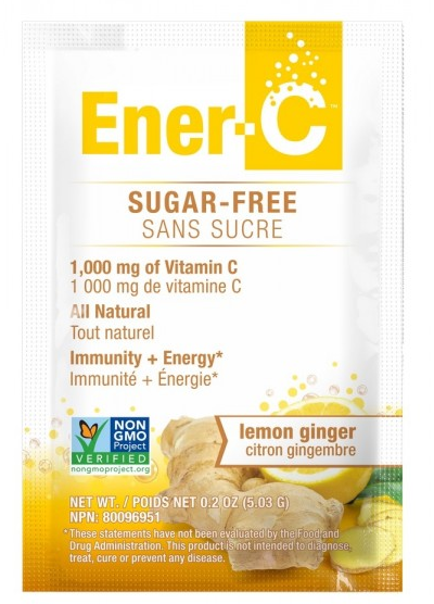 Ener-C Sugar-Free Lemon Ginger 30 Sachets