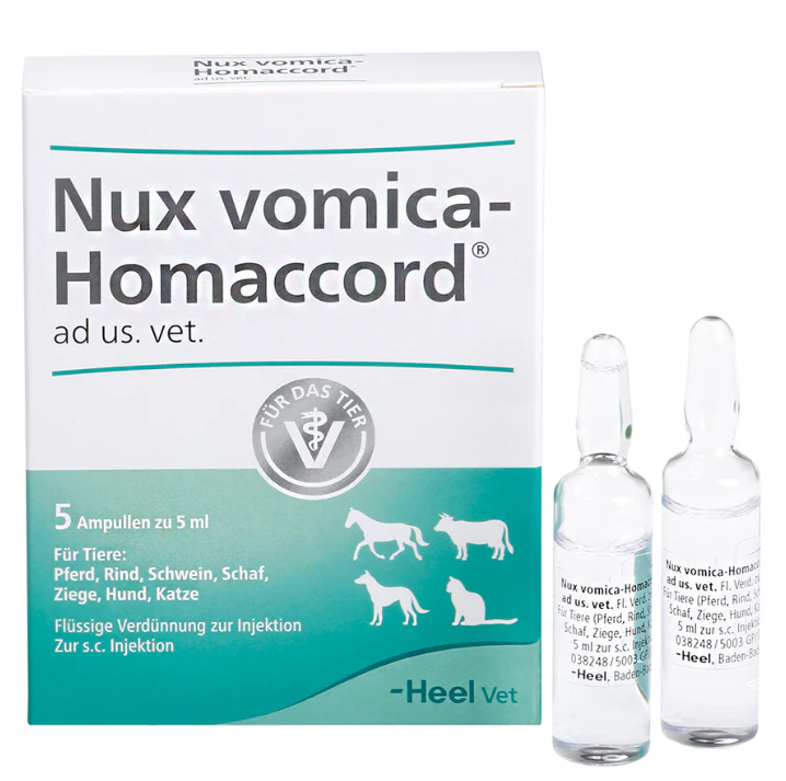 Nux Vomica Homaccord ad.us.vet. 5ml x 5 Amps (Vet)