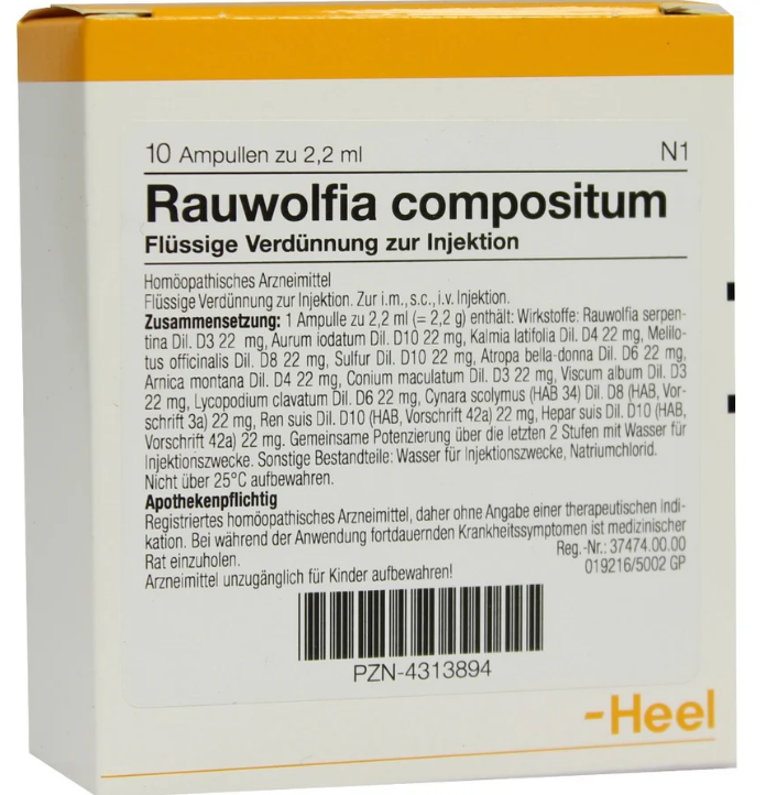 Rauwolfia Compositum 10 Amps
