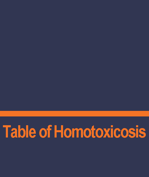 Table of Homotoxicosis (Laminated)