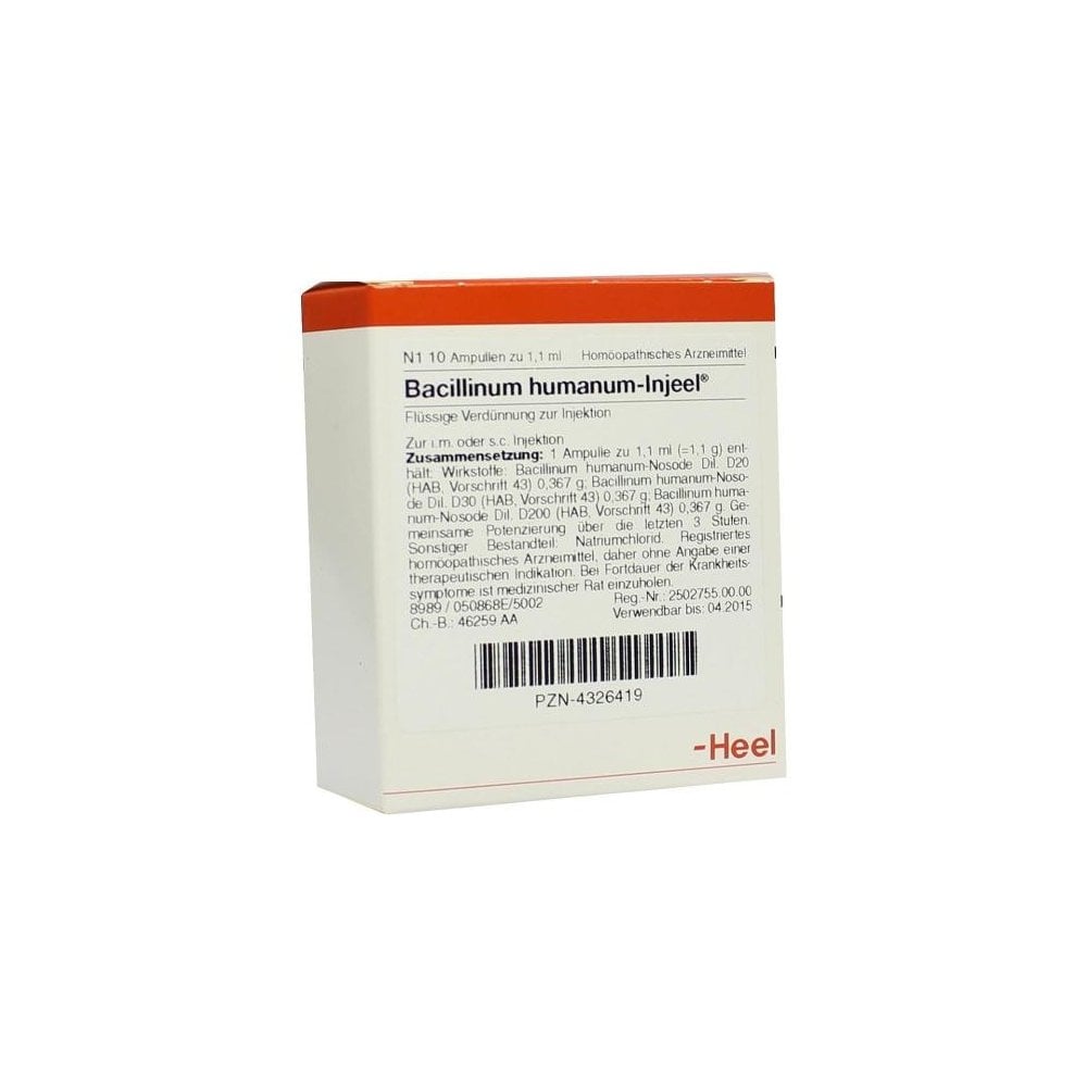 Bacillinum Humanum Injeel 10 Ampoules DISCONTINUED