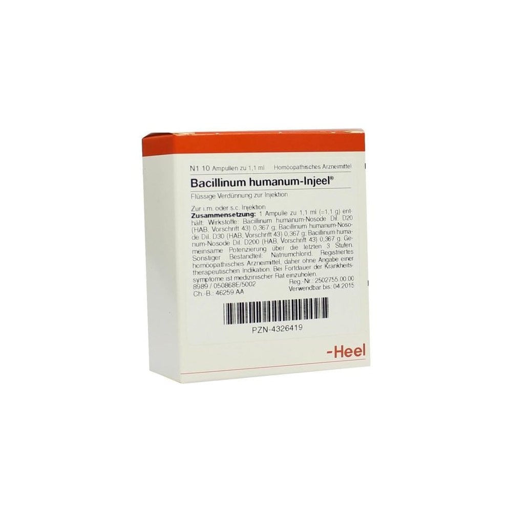 Bacillinum Humanum Injeel 10 Ampoules