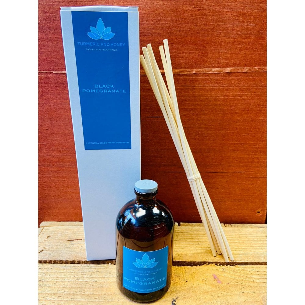  BLACK POMEGRANATE. VEGAN NATURAL BASE REED DIFFUSER