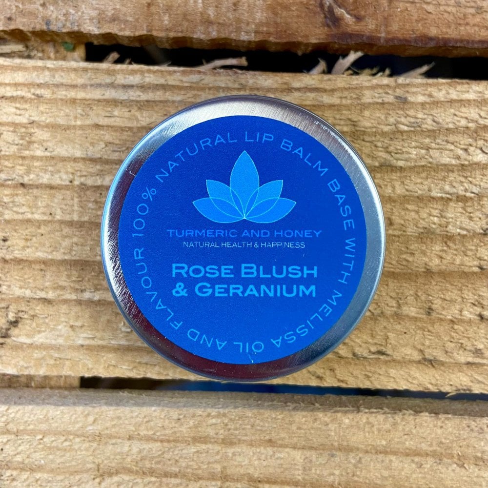  ROSE BLUSH & GERANIUM VEGAN 100% NATURAL LIP BALM