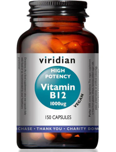 High Potency Vitamin B12 1000ug - 150 Veg Caps