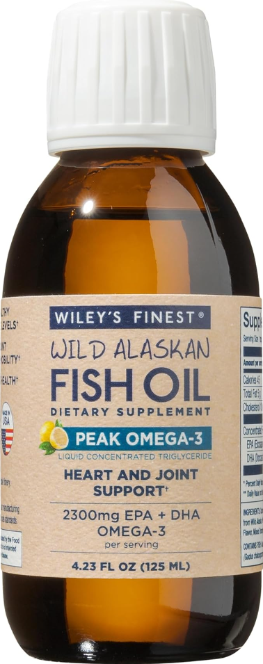 Wild Alaskan Fish Oil Peak Omega-3 Liquid 2300mg (Lemon) 125ml