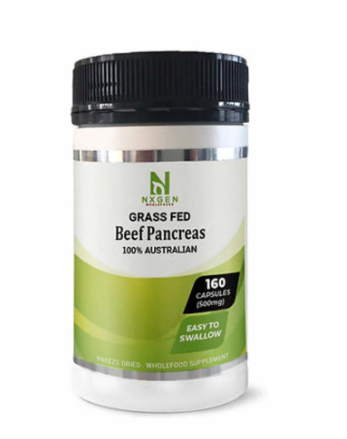 Grass Fed Beef Pancreas 500mg - 160 Capsules