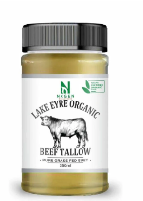 Lake Eyre Organic Beef Suet Tallow - 350ml