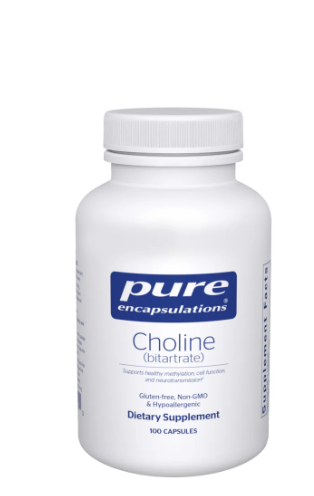 Choline (Bitartrate) - 100 Capsules