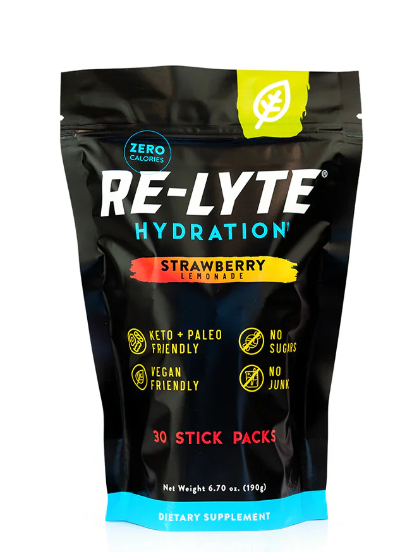 Re-Lyte Hydration Electrolyte Mix Stick Packs Strawberry Lemonade 30