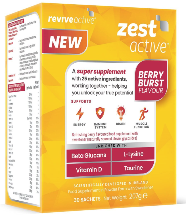 Zest Active Berry Burst 30 Sachets