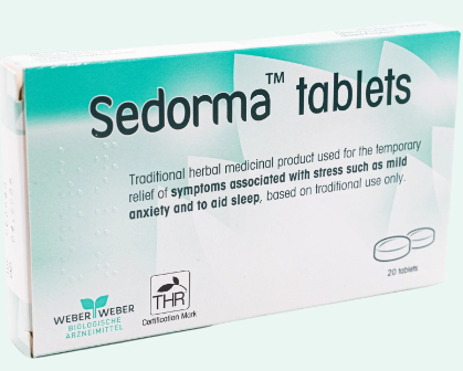 Sedorma - 20 Tablets | Herbal Remedy For Stress, Anxiety & Sleep
