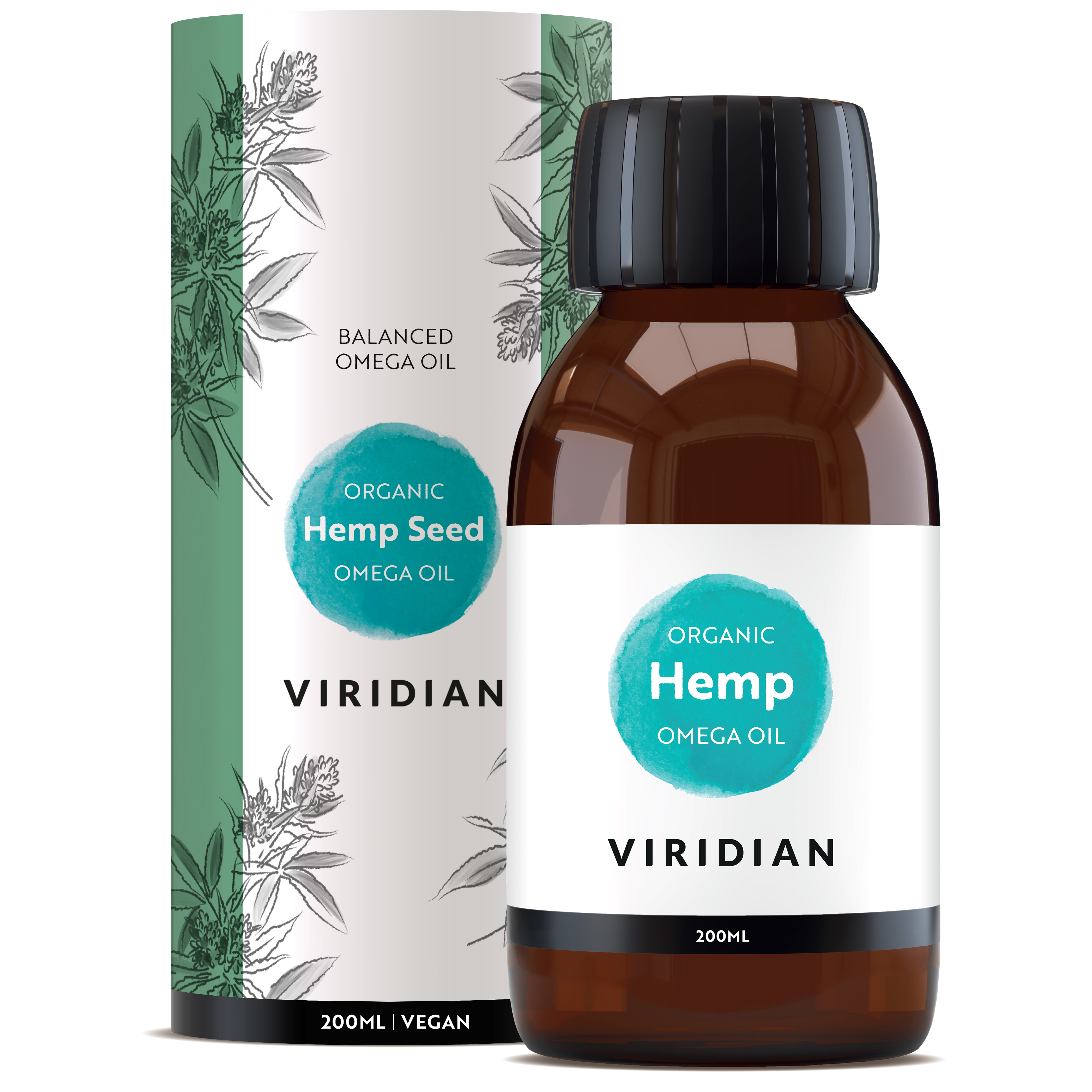 100% Organic Hemp Seed Oil 200ml
