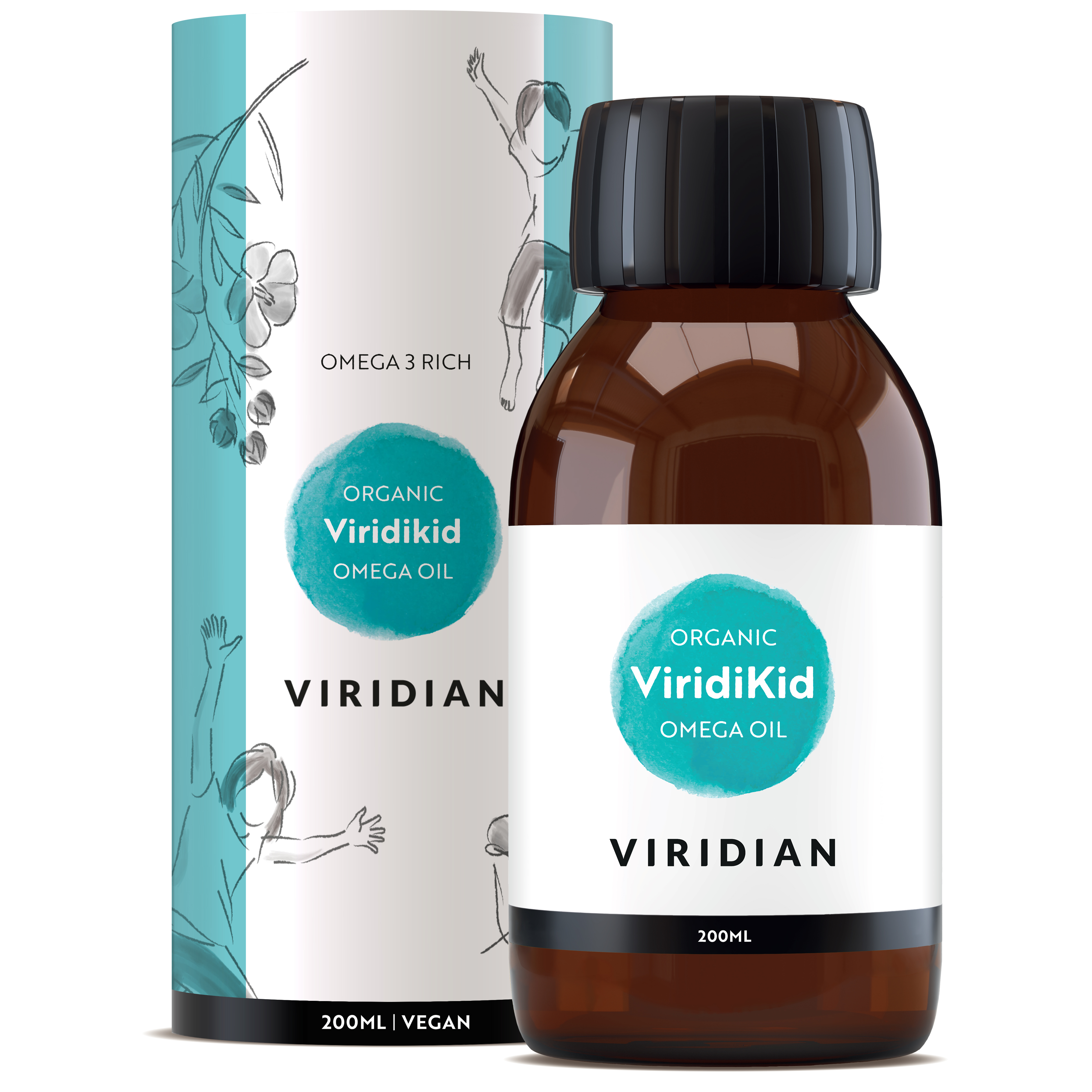 ViridiKid 100% Organic Omega 3 Oil 200ml