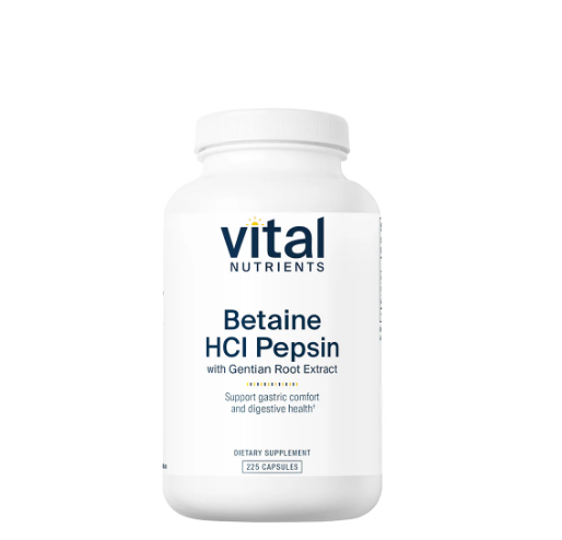 Betaine HCl Pepsin - 225 Capsules