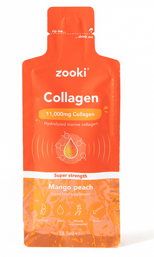 Collagen Zooki 11,000mg Super Strength Mango Peach 11,000mg 1 x 18.5ml Sachet SINGLE