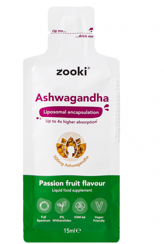 Ashwagandha Liquid Sachet Passion Fruit Flavour 15ml SINGLE