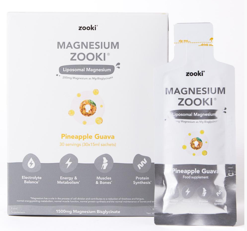 Magnesium Liquid Sachets (Liposomal) Pineapple Guava Flavour 30x15ml CASE