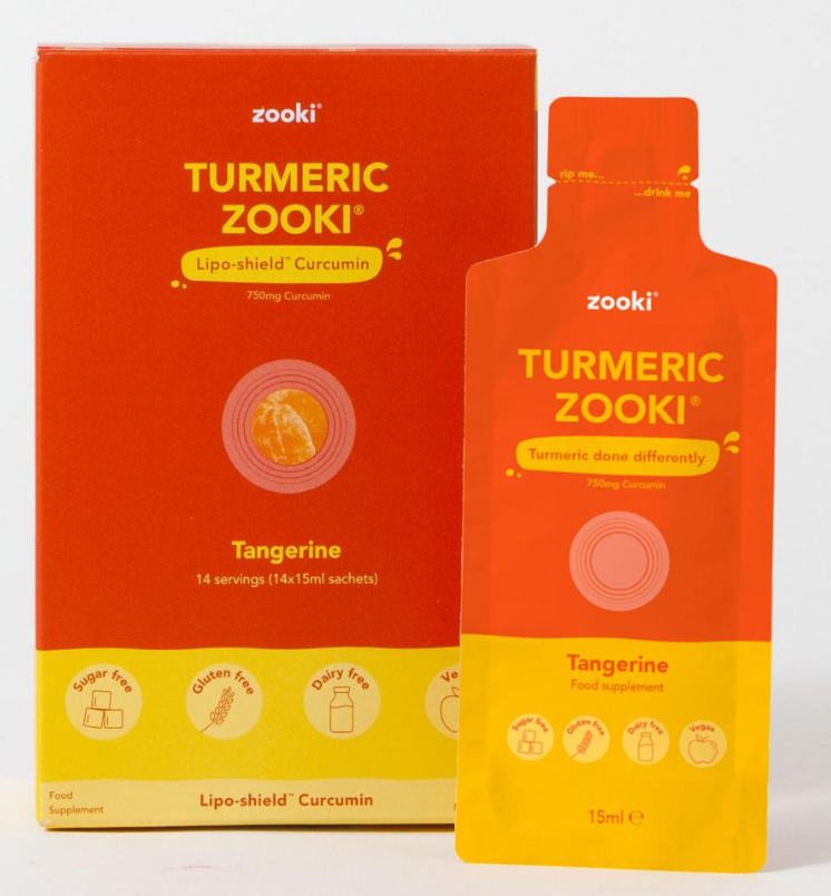 Turmeric Liquid Sachets Tangerine Flavour 14x15ml CASE