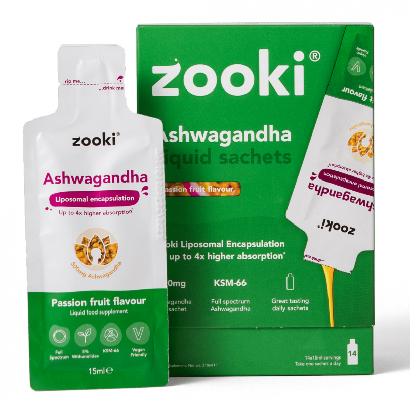 Ashwagandha Liquid Sachets Passion Fruit Flavour 14x15ml CASE