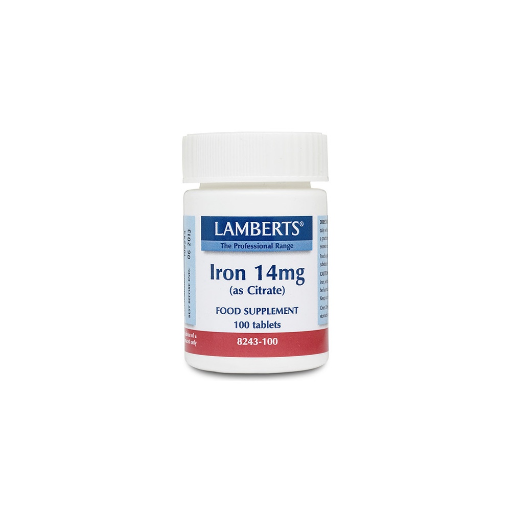 Iron 14mg (as Citrate) 100's