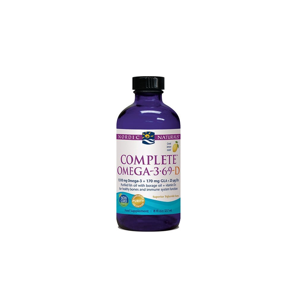 Complete Omega-3.6.9-D Liquid Lemon 237ml