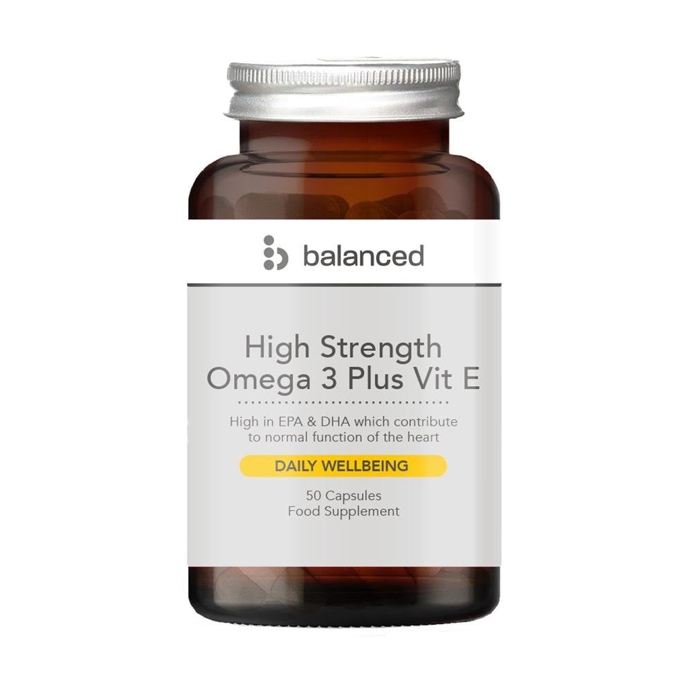 High Strength Omega 3 + Vit E 50's