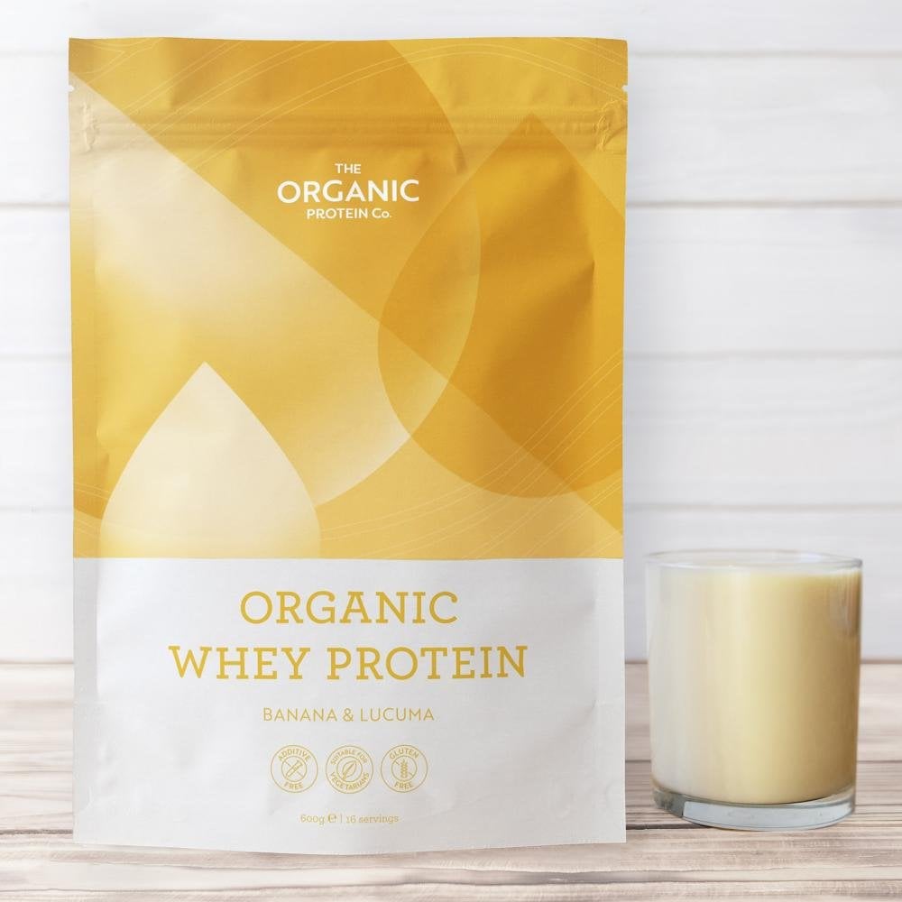 Organic Whey Protein Banana & Lucuma 600g
