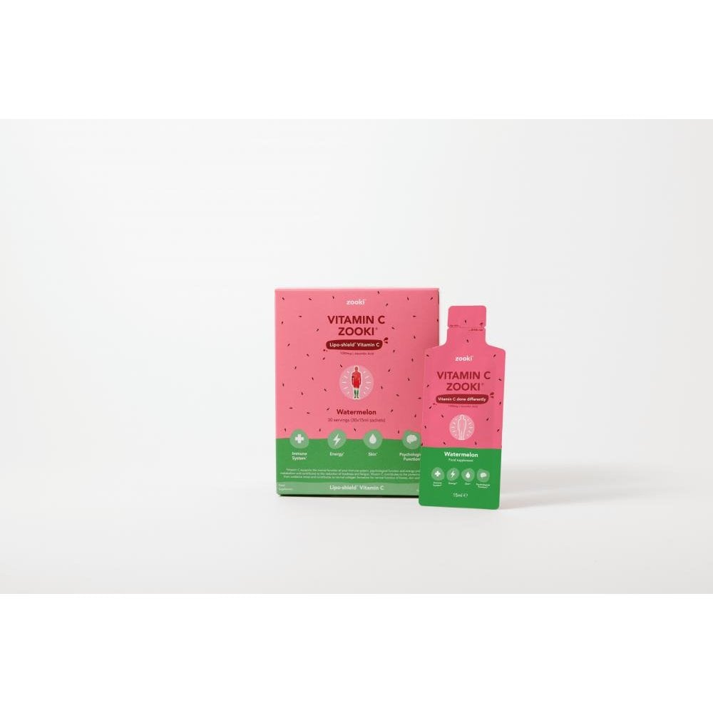 Vitamin C Zooki Watermelon 30x15ml Sachets (CASE)