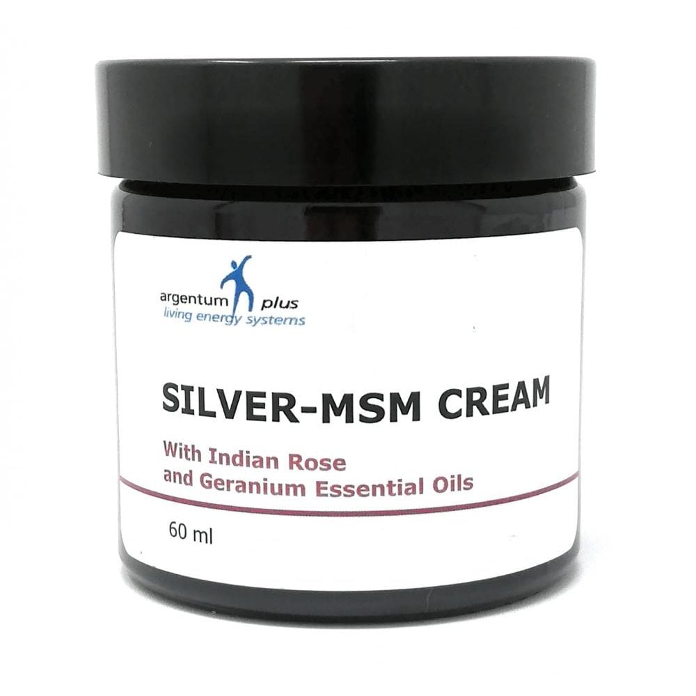 Silver-MSM Cream with Indian Rose and Geranium Essential Oils 60ml