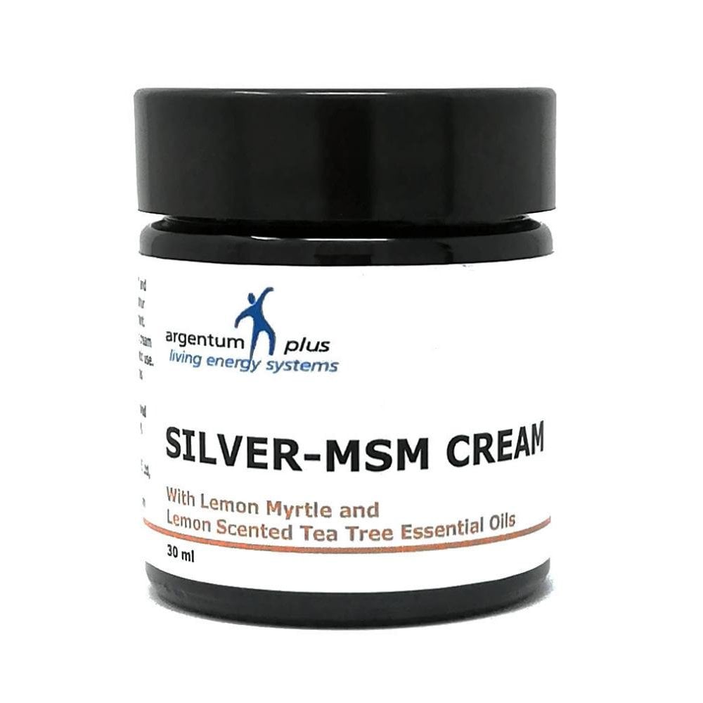 Silver-MSM Cream with Lemon Myrtle and Lemon Scented Tea Tree 30ml